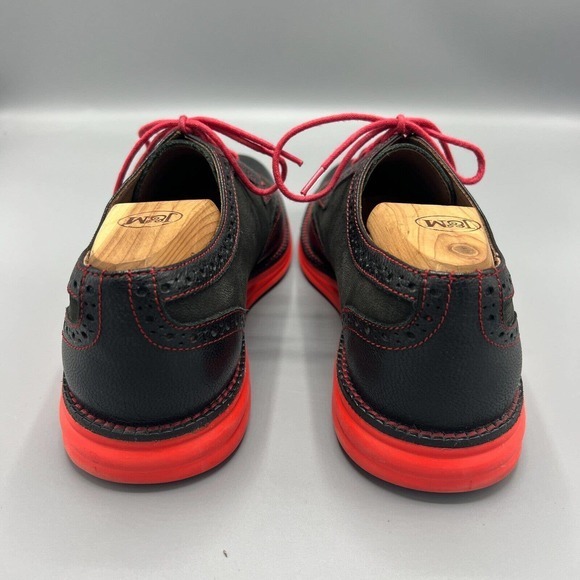 Donald J Pliner Mens Oxford Wingtip EVEB Black shoes size 7.5 M - Picture 2 of 12